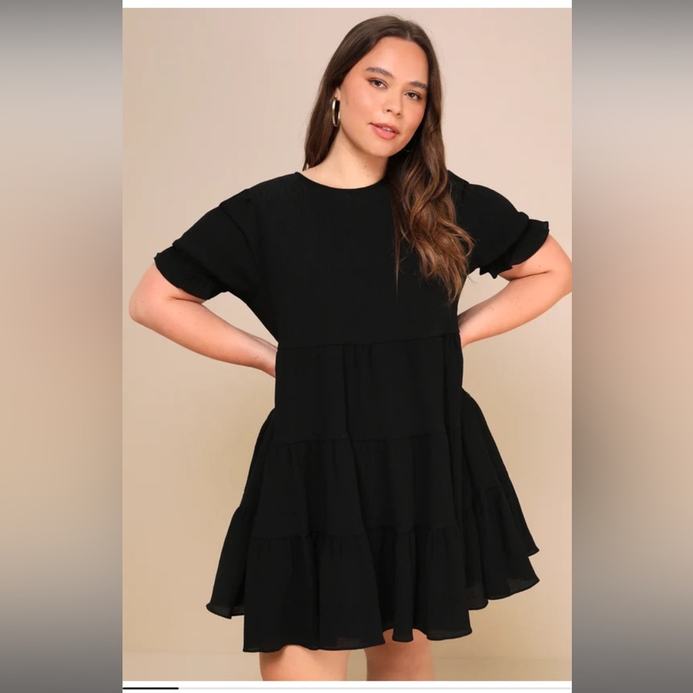 Black babydoll dress
